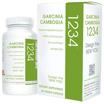 Garcinia Cambogia 1234, 60 Veggie Capsules, Creative Bioscience