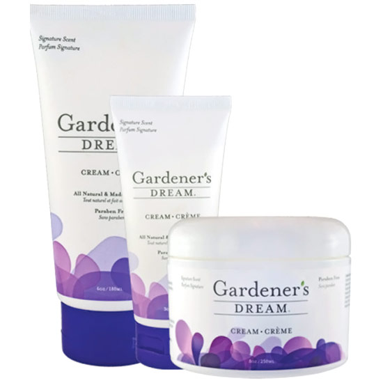 Gardeners Dream Cream, Aromatherapy Skin Care, 3 oz Tube, Aroma Crystal Therapy