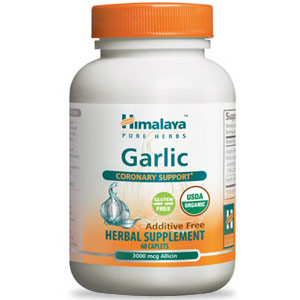 Garlic, Coronary Support, 60 Caplets, Himalaya Herbal Healthcare