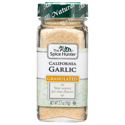 Garlic, California, Granulated, 2.7 oz x 6 Bottles, Spice Hunter