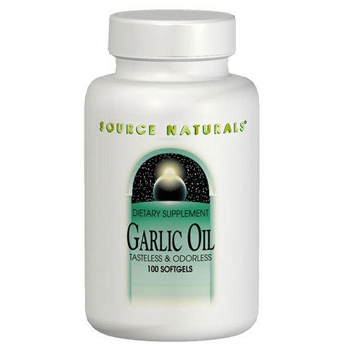 Garlic Oil Odorless 500mg 250 softgels from Source Naturals