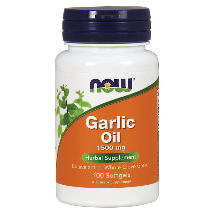 Garlic Oil 1500 mg 3X, 100 Softgels, NOW Foods