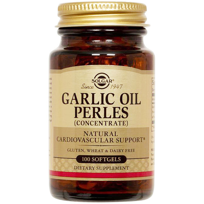 Garlic Oil Perles (Concentrate), 100 Softgels, Solgar