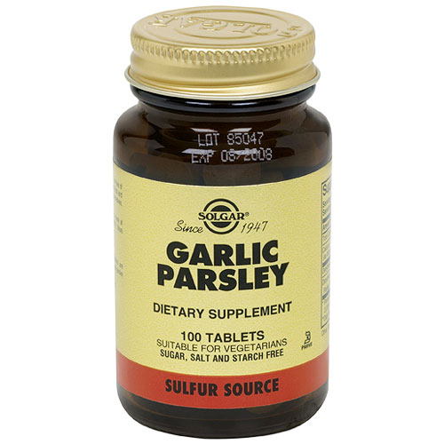 Solgar Garlic Parsley, 100 Tablets, Solgar