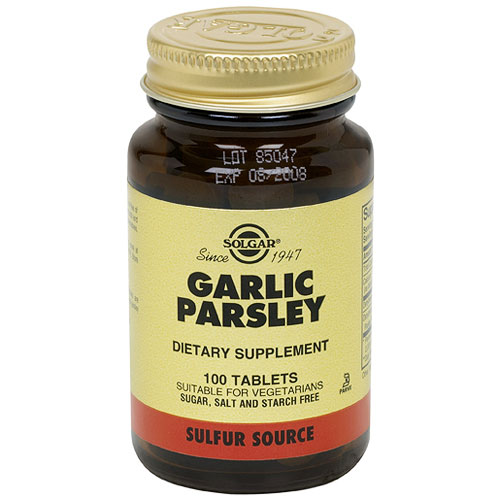 Garlic Parsley, 100 Tablets, Solgar Day of health 111 s
