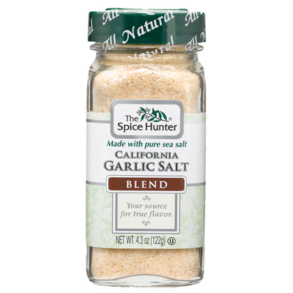 Spice Hunter Garlic Salt, California, Blend, 4.3 oz x 6 Bottles, Spice Hunter