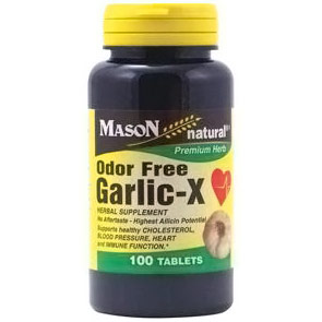Garlic-X Ordor Free, 100 Tablets, Mason Natural