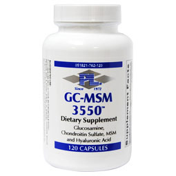 GC-MSM 3550 (Glucosamine, Chondroitin, MSM & Hyaluronic Acid), 120 Capsules, Progressive Laboratories