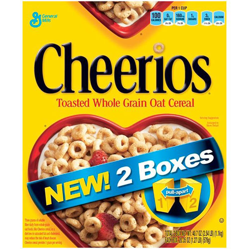 General Mills Cheerios, Toasted Whole Grain Oat Cereal, 40.7 oz