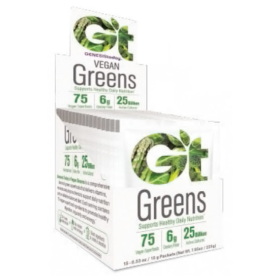 Essential Greens, 25 Billion Probiotics, 15 Sachet Packets, Genesis Today