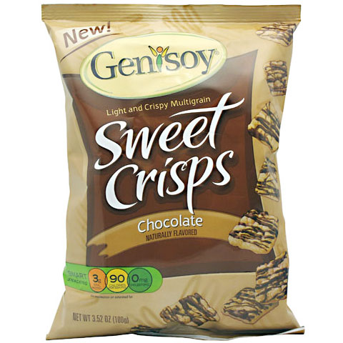 GeniSoy Products GeniSoy Sweet Crisps, Crispy Multigrain Snack, 3.52 oz x 12 Bags