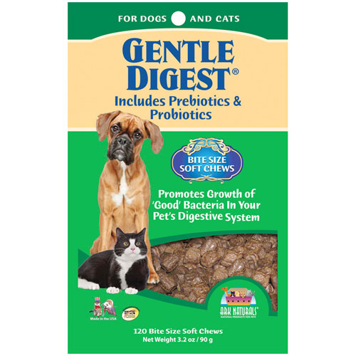 Gentle Digest Soft Chews, Probiotics For Dogs & Cats, 120 Chews, Ark Naturals
