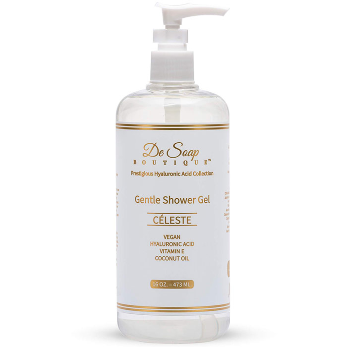 Gentle Shower Gel - Celeste, 16 oz (473 ml), De Soap Boutique