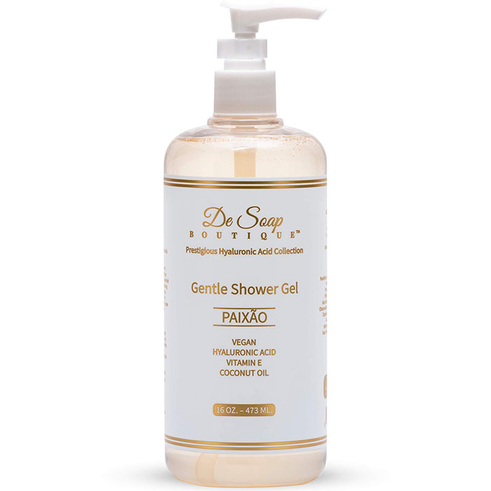 Gentle Shower Gel - Paixao, 16 oz (473 ml), De Soap Boutique