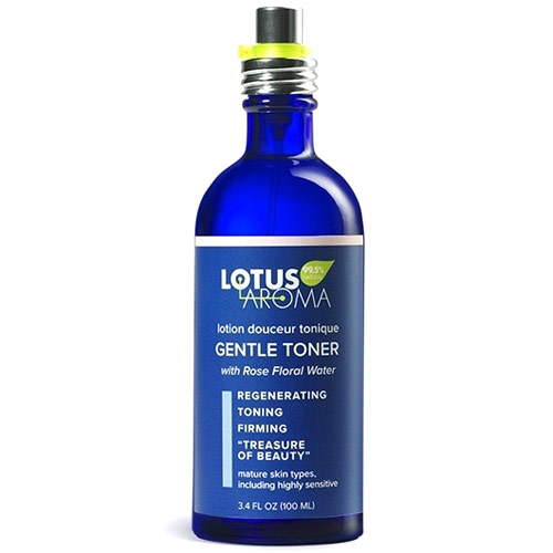 Gentle Toner with Rose Floral Water, 3.4 oz, Lotus Aroma