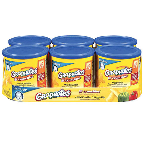 Gerber Graduates Lil Crunchies, 6 Pack x 1.48 oz