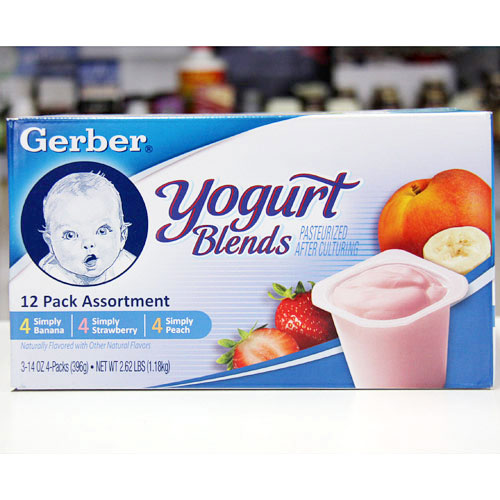 Gerber Gerber Infant Yogurt Blends, Good For Baby, 12 Pack x 3.5 oz