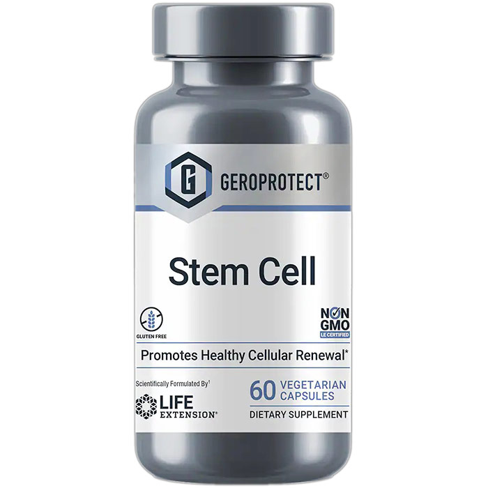 GEROPROTECT Stem Cell, Promotes Healthy Cellular Renewal, 60 Vegetarian Capsules, Life Extension