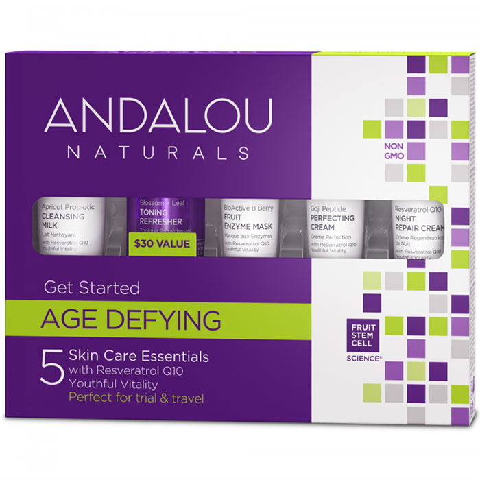 Get Started Age Defying Kit, 5 pc, Andalou Naturals