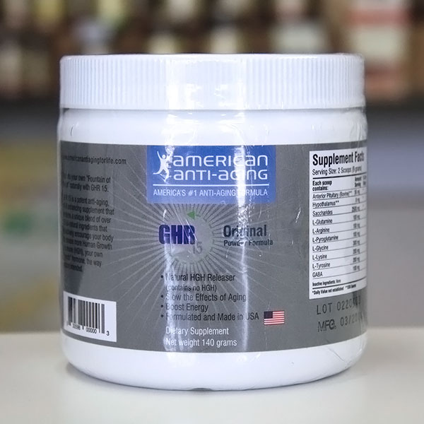 American Anti-Aging Society GHR-15 Powder, 140 g, American Anti-Aging Society