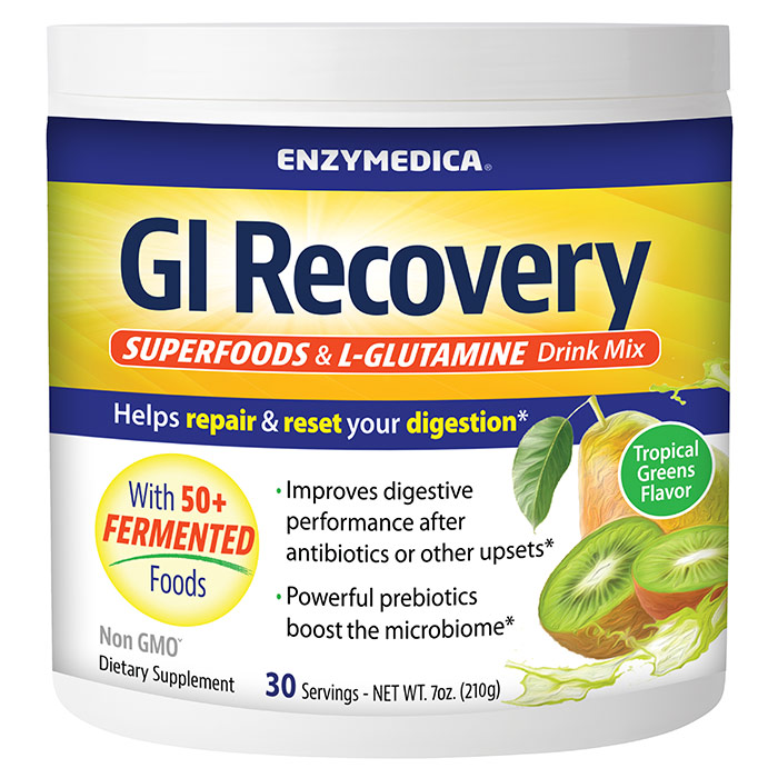 GI Recovery, Superfoods & L-Glutamine Drink Mix, 30 Servings (7 oz), Enzymedica