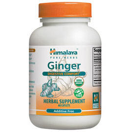 Ginger, Digestive Comfort, 60 Caplets, Himalaya Herbal Healthcare