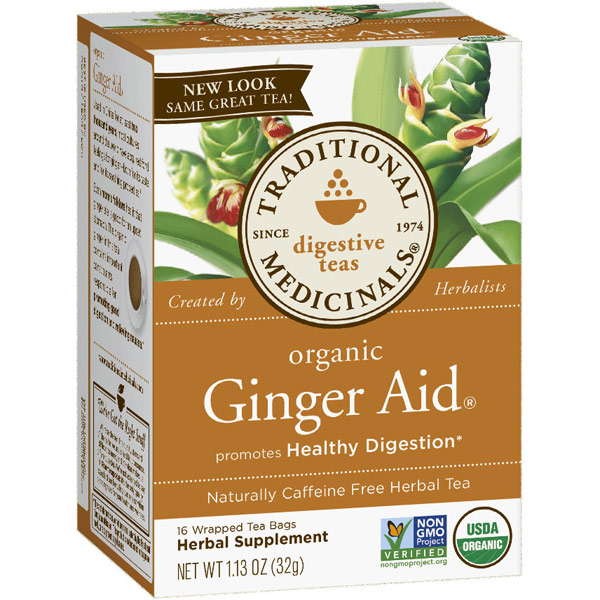 Ginger Aid Tea 16 bags, Traditional Medicinals Teas