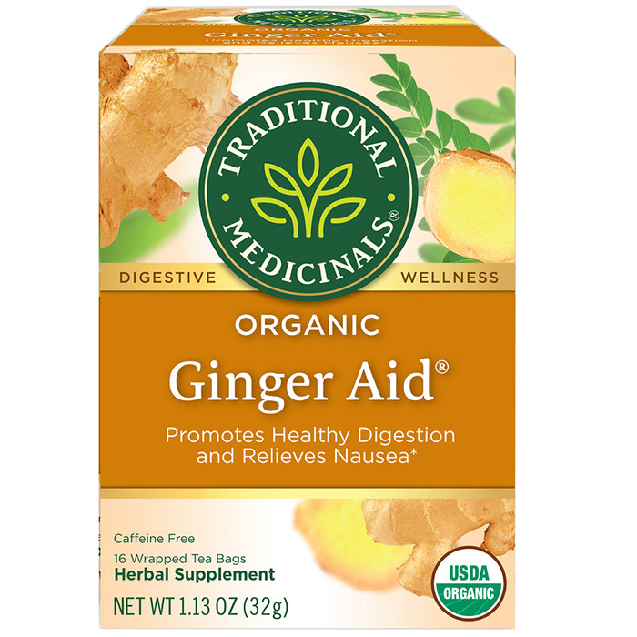 Ginger Aid Tea 16 bags, Traditional Medicinals Teas