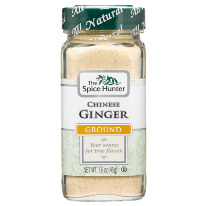 Ginger, Chinese, Ground, 1.6 oz x 6 Bottles, Spice Hunter