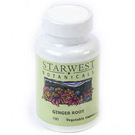 Ginger Root 100 Caps 450 mg, StarWest Botanicals