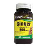 Ginger Root 500 mg, 60 Capsules, Mason Natural