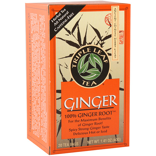 Ginger Tea, 20 Tea Bags x 6 Box, Triple Leaf Tea