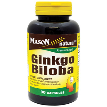 Ginkgo Biloba, 90 Capsules, Mason Natural
