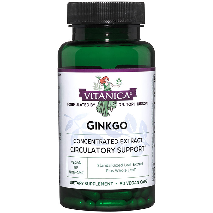 Ginkgo, 90 Vegetarian Capsules, Vitanica