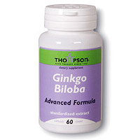 Ginkgo Biloba Advanced Formula 60 caps, Thompson Nutritional Products