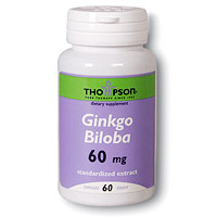 Ginkgo Biloba Extract 60mg 60 caps, Thompson Nutritional Products
