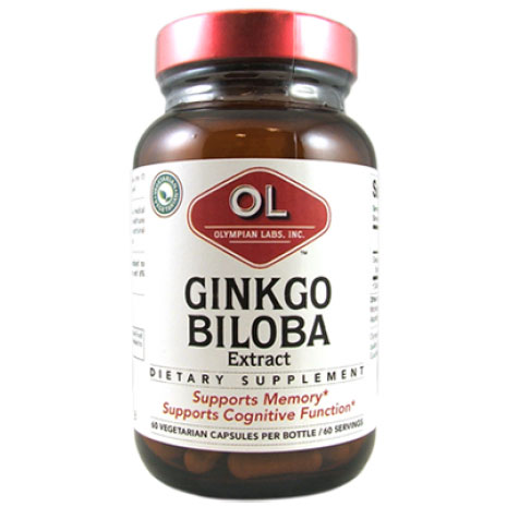 Ginkgo Biloba Extract 60 mg, 60 Veggie Capsules, Olympian Labs