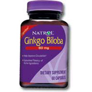Natrol Ginkgo Biloba Extract 60mg 60 caps from Natrol