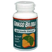 Kyolic Ginkgo Biloba Plus, with Aged Garlic Extract, 90 caps, Wakunaga Kyolic