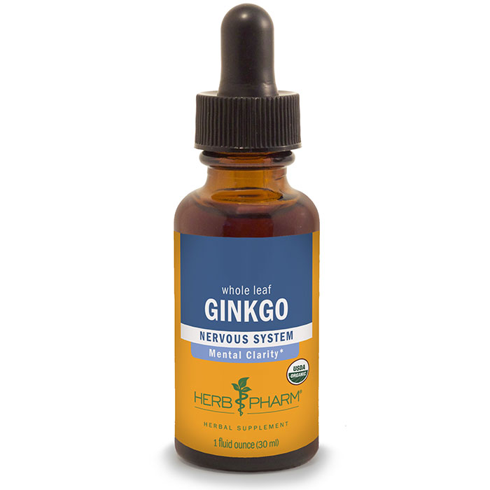 Ginkgo Extract Liquid, 1 oz, Herb Pharm