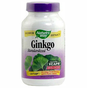 Nature's Way Ginkgo Extract Standarized 120 vegicaps from Nature's Way