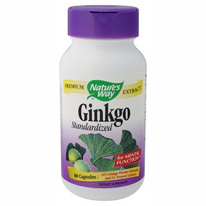 Ginkgo Extract Standardized 60 caps from Natures Way