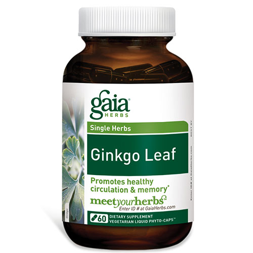 Gaia Herbs Ginkgo Leaf, 60 Liquid Phyto-Caps, Gaia Herbs