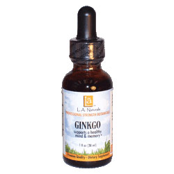 Ginkgo Wildcrafted, 1 oz, L.A. Naturals