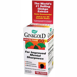 Nature's Way Ginkgold 60mg Ginkgo Biloba Extract 100 tabs from Nature's Way