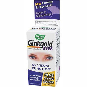 Ginkgold Eyes Ginkgo Extract 60 tabs from Natures Way
