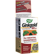 Ginkgold Ginkgo Bonus, 50+25 Tablets, Natures Way