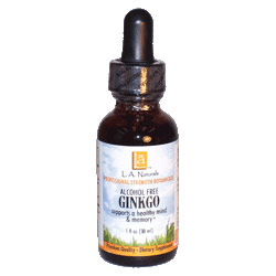 Ginkgo Glycerine, 1 oz, L.A. Naturals