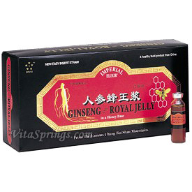 Ginseng & Royal Jelly Vials 10 x 10 cc from Imperial Elixir Ginseng