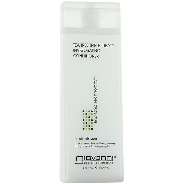 Tea Tree Triple Treat Invigorating Conditioner, 8.5 oz, Giovanni Cosmetics